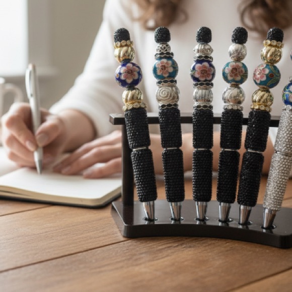 MADE BY ME 🖊️ BOUGIE Elegant Pens (Glass and/or Cloisonne') - Picture 3 of 13